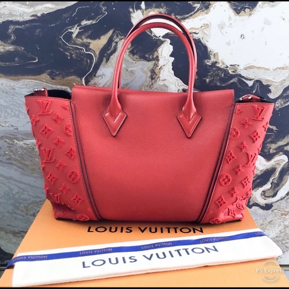 ❤️‍🔥 Gorgeous Louis Vuitton W PM Veau Cachemire Red Tote Bag ❤️‍🔥 - Picture 4 of 8
